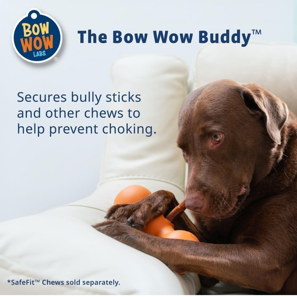 Medium Bow Wow Lab Bow Wow Buddy Safety Device,Bully Stick Holder for Dogs